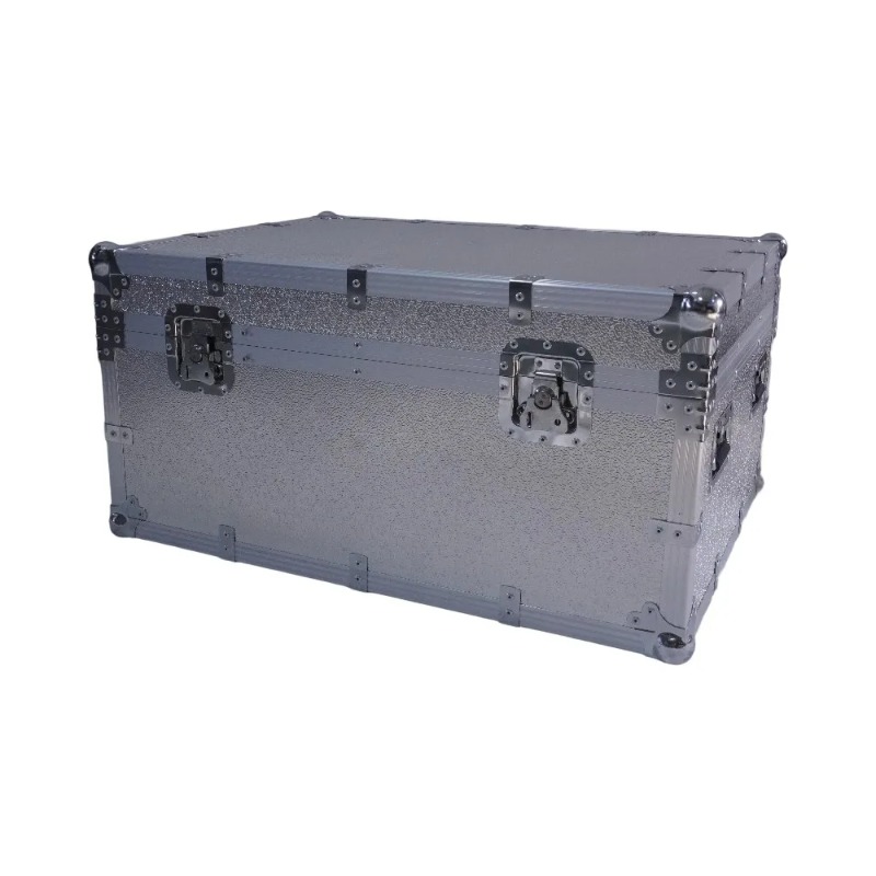 Heavy Equipment Logos - Silver Aluminum Alloy Flight Case Large