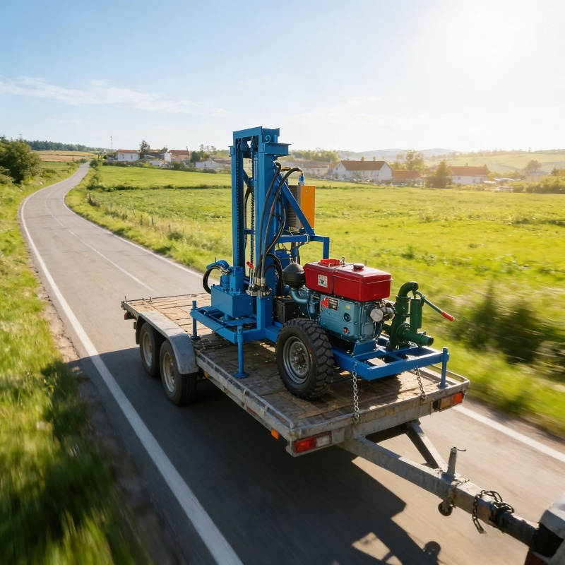 Heavy Equipment Drilling Rig - Heavy Duty Small Blue Diamond Water