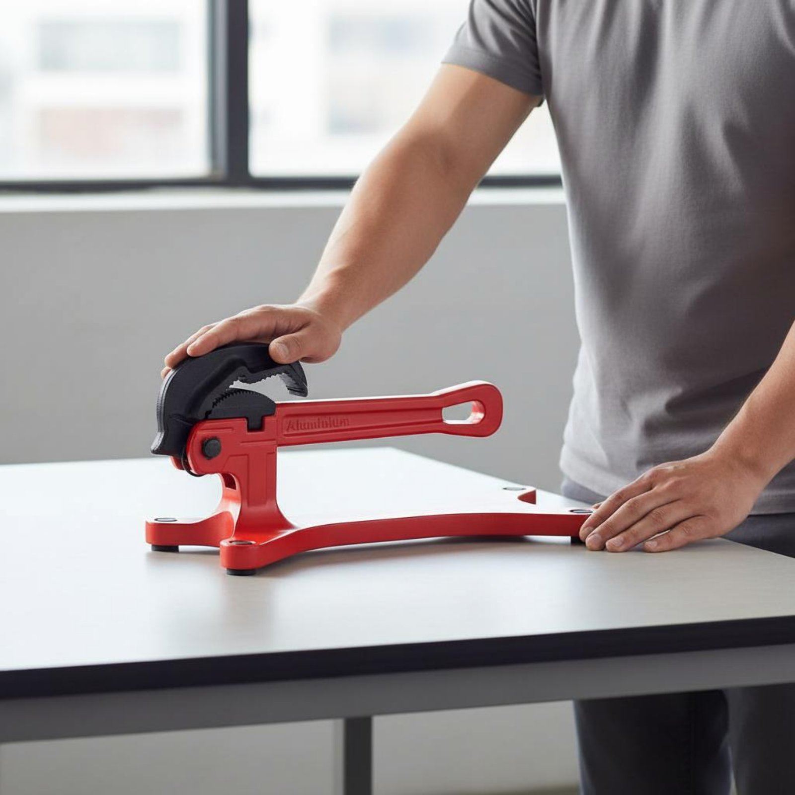 Heavy Equipment Bucket - Self-Locking Pipe Wrench Portable Self-Adjusting Pipe