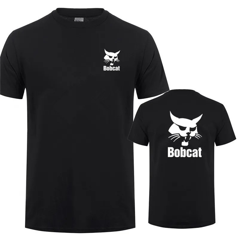 Heavy Equipment Logos - Bobcat T Shirt Summer Men Short