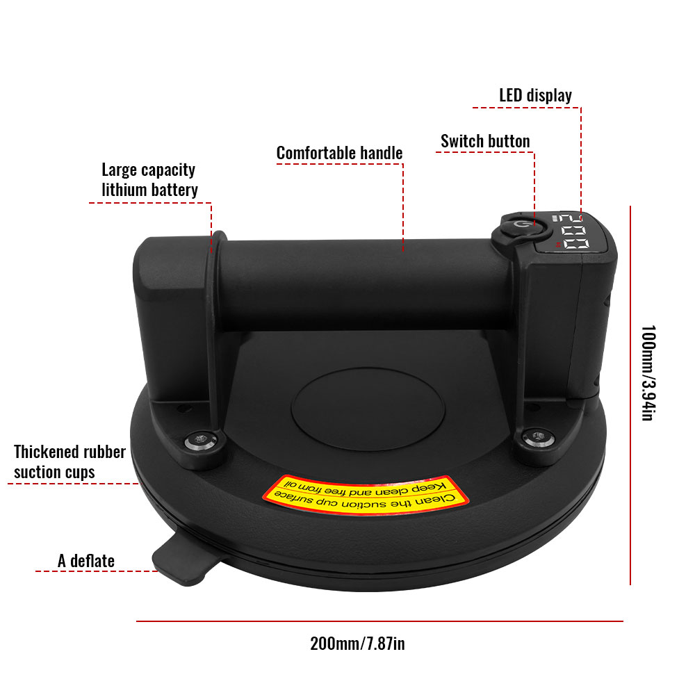 Vacuum Suction Cup Lifter - 2026 Intelligent Display Industrial Grade Electric