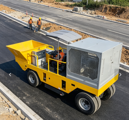 Heavy Equipment Guide - Laser Guided Curb Slipform Machine for