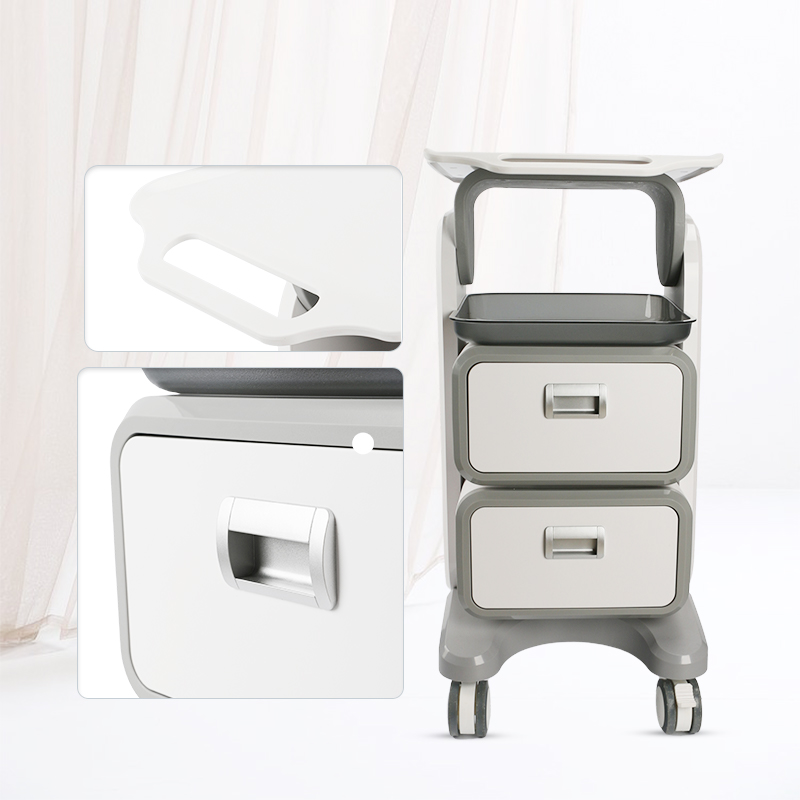 Heavy Equipment Logos - No Logo White Large Salon Trolley