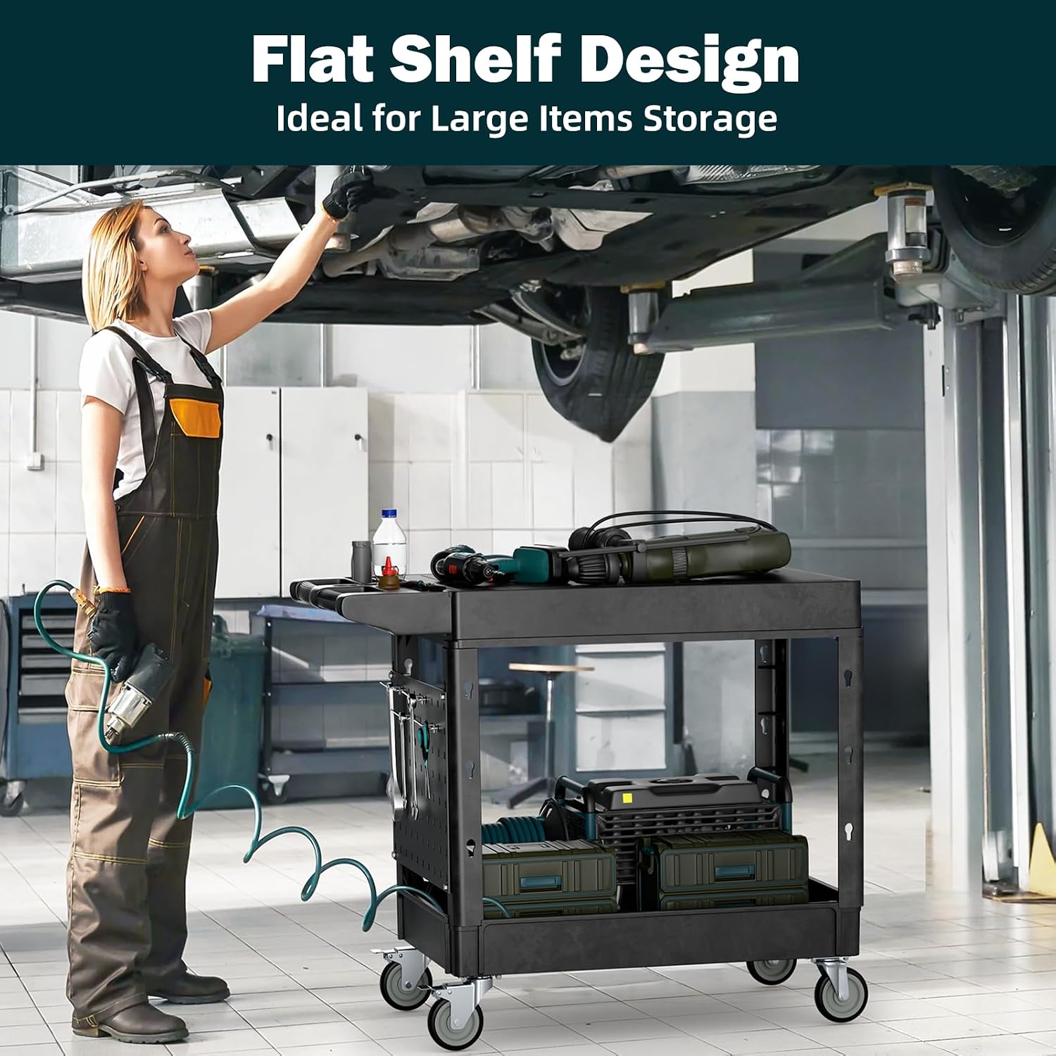 Heavy Duty 2-Shelf Flat Top Wh - đánh giá và giá Heavy Equipment Service