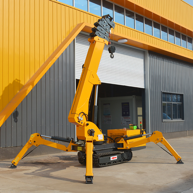 7T Hydraulic Spider Crane Mini - đánh giá và giá Compact Crawler Boom Lift
