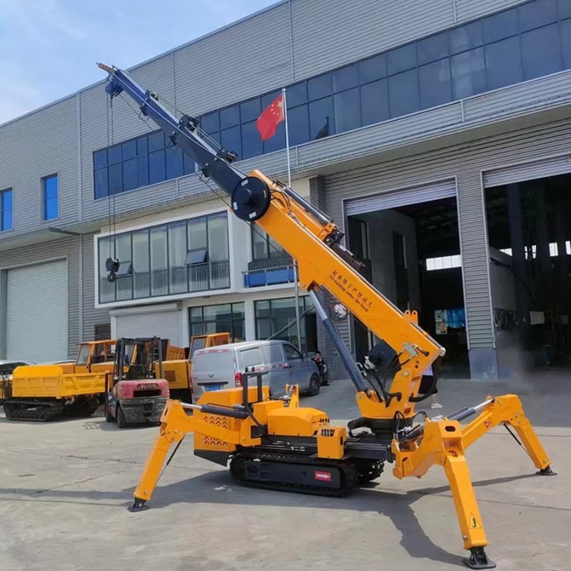 Compact Mini Spider Crane 1.5T - đánh giá và giá Compact Crawler Boom Lift