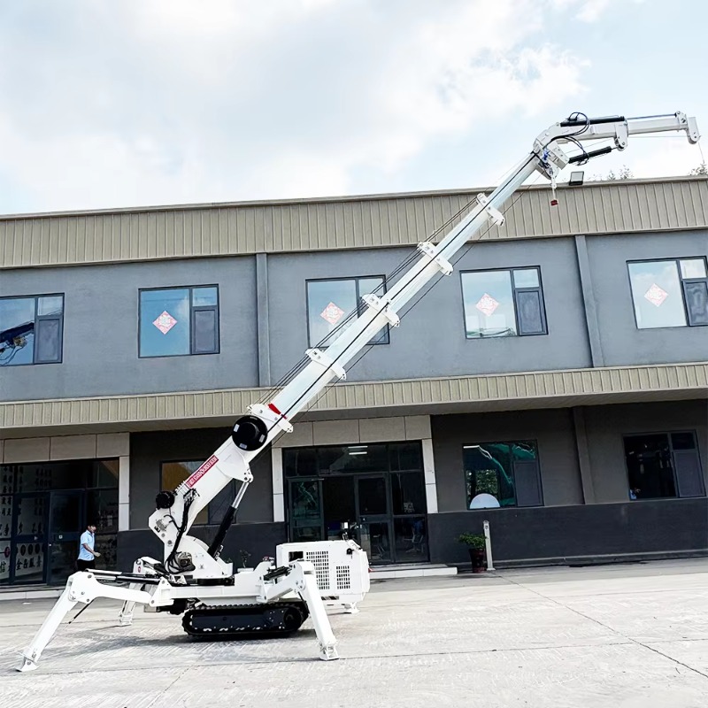 Compact Mini Spider Crane 1.5T - đánh giá và giá Compact Crawler Boom Lift