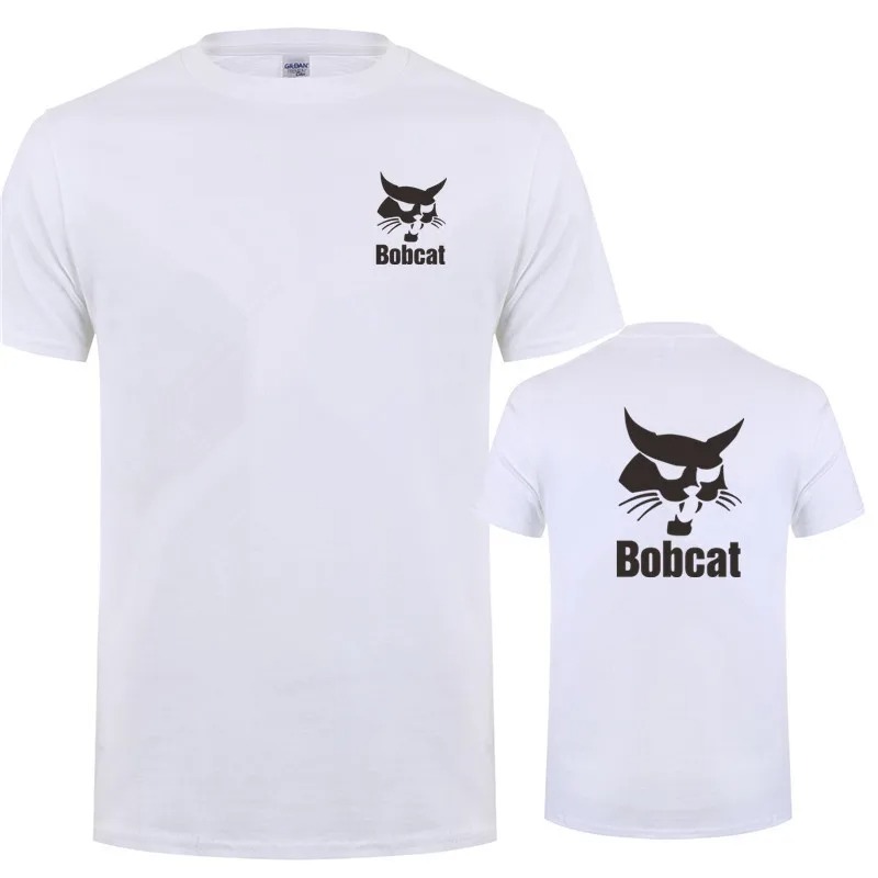 Bobcat T Shirt Summer Men Shor - đánh giá và giá Heavy Equipment Logos