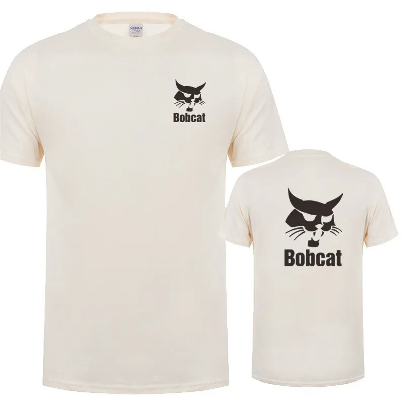 Bobcat T Shirt Summer Men Shor - đánh giá và giá Heavy Equipment Logos