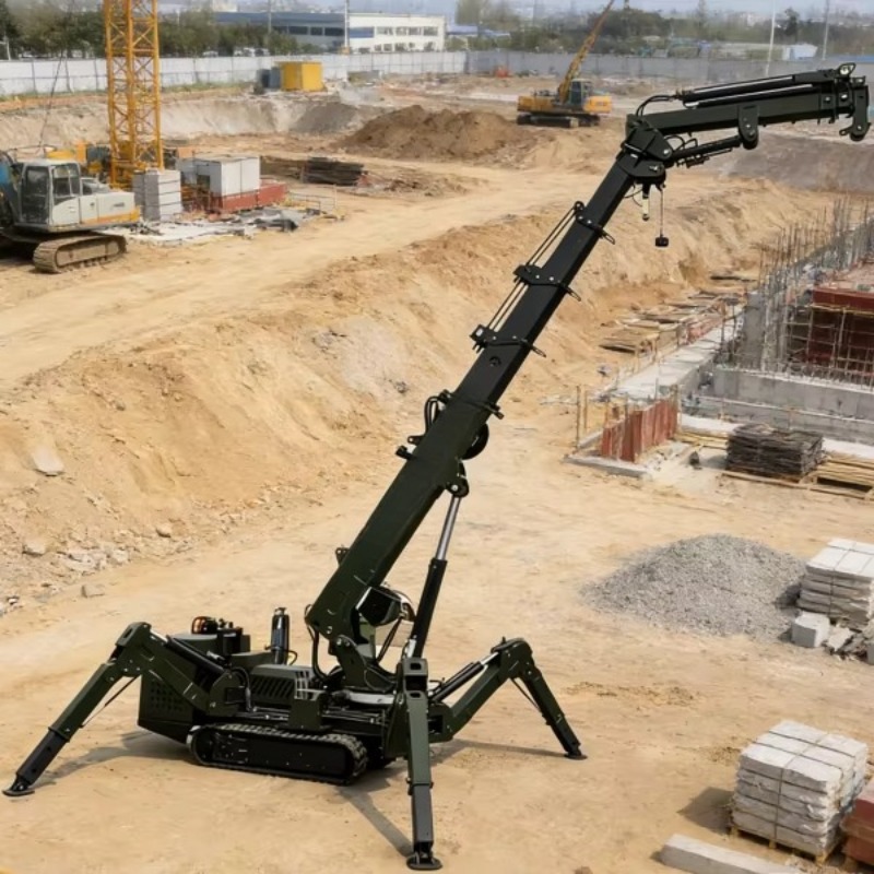7Ton Remote Control Spider Cra - đánh giá và giá Compact Crawler Boom Lift
