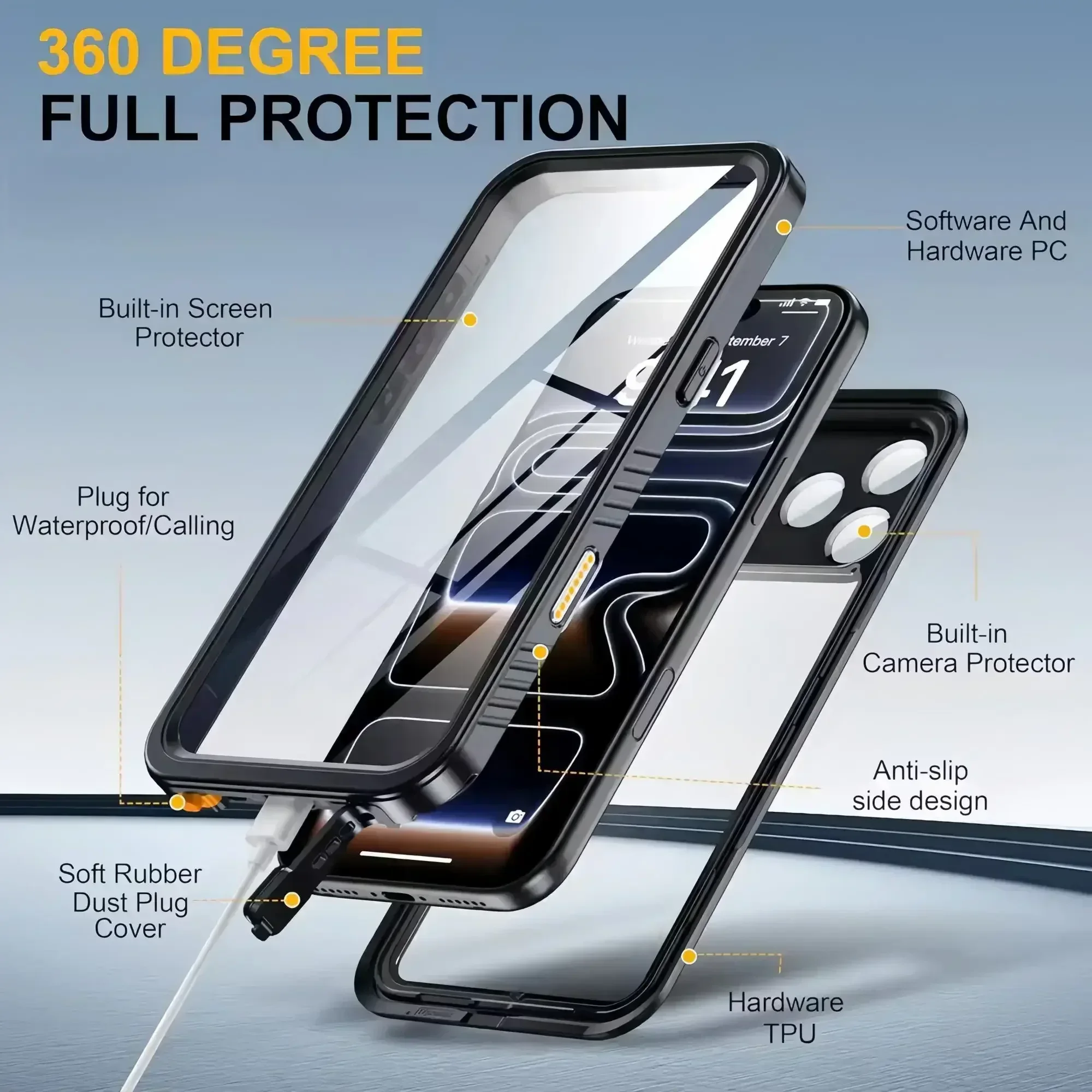 IP68 Waterproof Case for iphon - đánh giá và giá Heavy Equipment Bucket