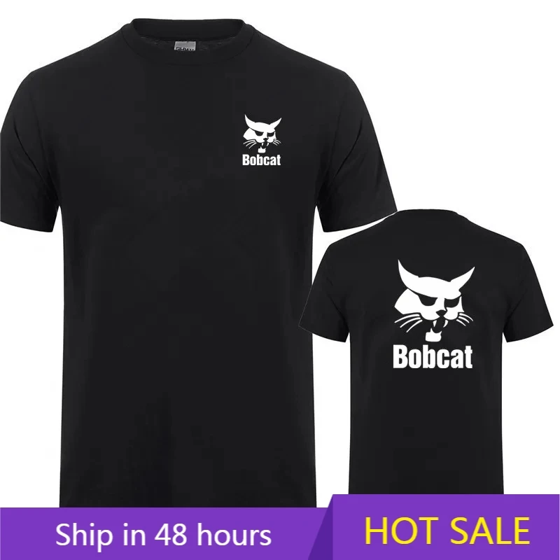Bobcat T Shirt Summer Men Shor - đánh giá và giá Heavy Equipment Logos