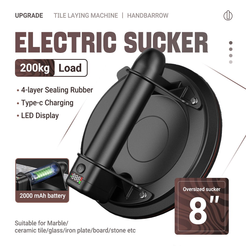 Electric Vacuum Suction Cup 8  - đánh giá và giá Vacuum Suction Cup Lifter